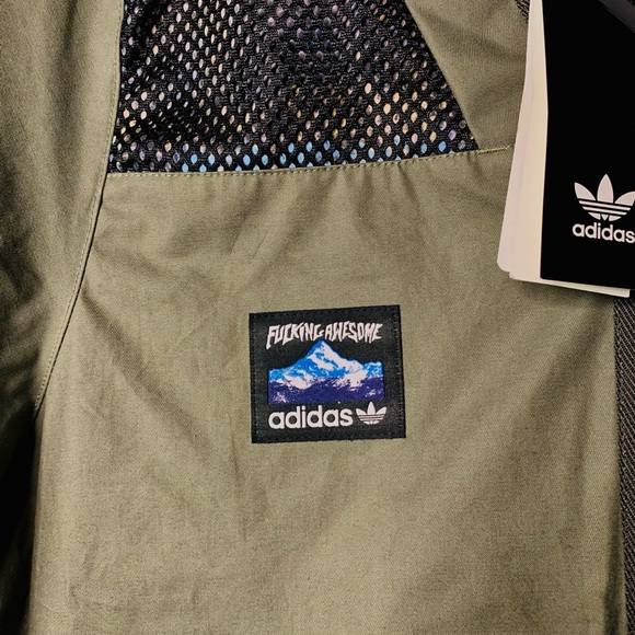 Adidas x F*cking Awesome Fishing Jacket Men`s Large Legacy Green FT7946 NWT - Picture 4 of 7